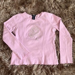 Youth Girls Gap Kids Stretch Long Sleeves Top